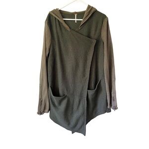 Free People • Drippy Wool Hooded Jacket